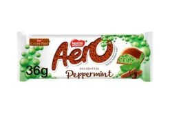 Aero Bubbly Bar Peppermint Pack Size: 24 X 36g