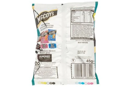 McCoy's Thai Sweet Chicken Grab Bag Crisps 45g Pack Size: 36 X 45g 5 McCoy's Thai Sweet Chicken Grab Bag Crisps 45g Pack Size: 36 X 45g - Image 3
