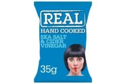 Real Sea Salt Cider Vinegar Crisps Pack Size: 48 X 35g