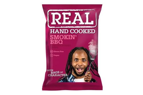 Real Smokin' Barbeque Crisps Pack Size: 48 X 35g 3 Real Smokin' Barbeque Crisps Pack Size: 48 X 35g