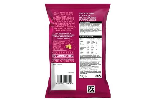 Real Smokin' Barbeque Crisps Pack Size: 48 X 35g 4 Real Smokin' Barbeque Crisps Pack Size: 48 X 35g - Image 2
