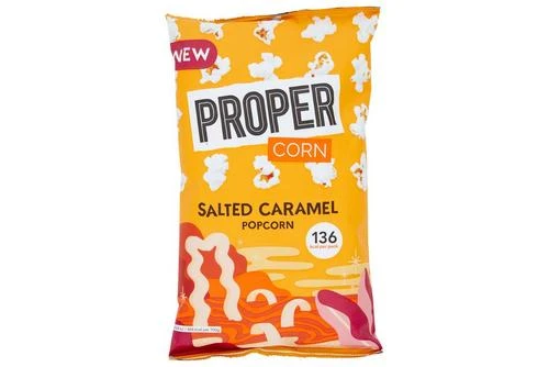 Propercorn Salted Caramel Popcorn Pack Size: 24 X 28g 4 Propercorn Salted Caramel Popcorn Pack Size: 24 X 28g - Image 2