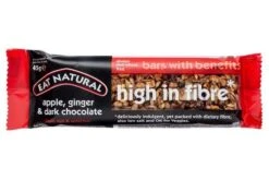 Eat Natural High Fibre Apple, Ginger & Dark Chocolate Pack Size: 12 X 45g