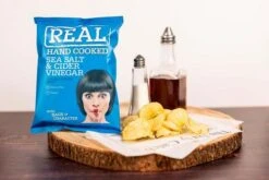 Real Salt & Malt Vinegar Crisps Pack Size: 12 X 150g 11 Real Salt & Malt Vinegar Crisps Pack Size: 12 X 150g -Snack Store 135204 5