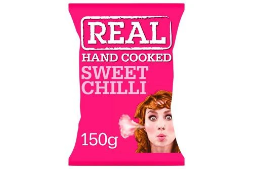Real Sweet Chilli Crisps Pack Size: 12 X 150g 3 Real Sweet Chilli Crisps Pack Size: 12 X 150g