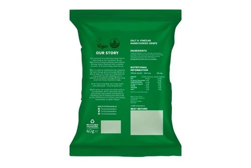 British Crisp Co Salt & Vinegar Pack Size: 36 X 40g 4 British Crisp Co Salt & Vinegar Pack Size: 36 X 40g - Image 2