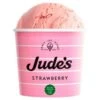Jude's Vegan Strawberry Ice Cream Tub Pack Size: 24 X 100ml -Snack Store 135461 1