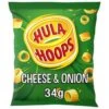 KP Hula Hoops Cheese & Onion Crisps 34g Pack Size: 36 X 34g -Snack Store 135603 1