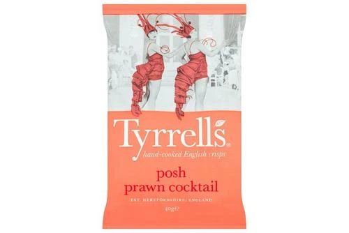 Tyrrell's Posh Prawn Cocktail Pack Size: 24 X 40g 4 Tyrrell's Posh Prawn Cocktail Pack Size: 24 X 40g - Image 2