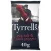 Tyrrell's Sea Salt & Black Pepper Pack Size: 24 X 40g -Snack Store 135610 1