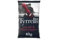 Tyrrell's Sea Salt & Black Pepper Pack Size: 24 X 40g