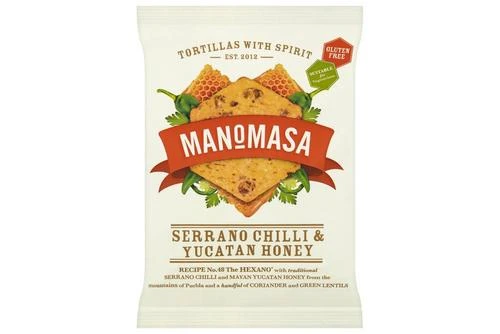 Manomasa Chilli & Honey Tortillas Pack Size: 16 X 40g 3 Manomasa Chilli & Honey Tortillas Pack Size: 16 X 40g