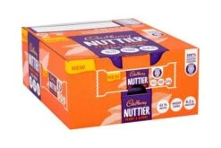 Cadbury Nuttier Peanut & Almond Chocolate Bar 40g Pack Size: 15 X 40g -Snack Store 185917 4