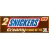Snickers Creamy Peanut Butter & Milk Chocolate Snack Bar Duo 36.5g Pack Size: 1 X 24 -Snack Store 185955 1