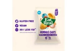 Eat Real Hummus Sea Salt Pack Size: 12 X 45g -Snack Store 186014 3