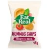 Eat Real Hummus Tomato & Basil Pack Size: 12 X 45g 2 Eat Real Hummus Tomato & Basil Pack Size: 12 X 45g -Snack Store 186015 1