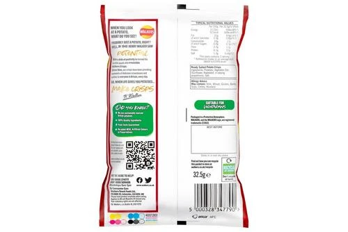 Walkers Ready Salted Crisps 32.5g Pack Size: 48 X 32.5g 5 Walkers Ready Salted Crisps 32.5g Pack Size: 48 X 32.5g - Image 3