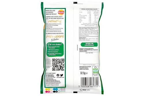 Walkers Salt & Vinegar Crisps 32.5g Pack Size: 48 X 32.5g 5 Walkers Salt & Vinegar Crisps 32.5g Pack Size: 48 X 32.5g - Image 3