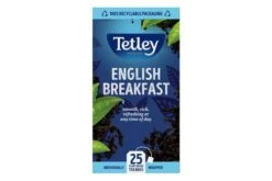 Tetley English Breakfast String & Tag Envelope Pack Size: 6 X 25