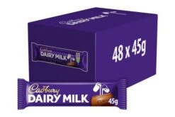 Cadbury Dairy Milk Chocolate Bar 45g Pack Size: 48 X 45g