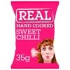 Real Hand Cooked Sweet Chilli Flavour Potato Crisps Pack Size: 48 X 35g