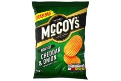 McCoy's Cheddar & Onion Grab Bag Crisps 45g Pack Size: 36 X 45g -Snack Store 28986 2