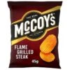 McCoy's Flame Grilled Steak Grab Bag Crisps 45G Pack Size: 36 X 45g -Snack Store 28987 1