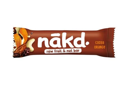 Nakd Cocoa Orange Fruit & Nut Bar 35g Pack Size: 18 X 35g 3 Nakd Cocoa Orange Fruit & Nut Bar 35g Pack Size: 18 X 35g
