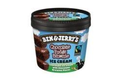 Ben & Jerry's Fairtrade Chocolate Fudge Brownie Ice Cream Pack Size: 12 X 100ml
