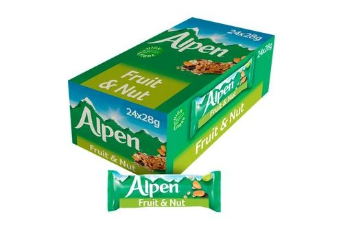 Alpen Cereal Bar Fruit & Nut Single Pack Size: 24 X 28g 3 Alpen Cereal Bar Fruit & Nut Single Pack Size: 24 X 28g
