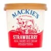Mackie's Of Scotland Strawberry Ice Cream (Individual Tub) 120ml Pack Size: 12 X 120ml -Snack Store 53315 1