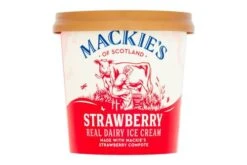 Mackie's Of Scotland Strawberry Ice Cream (Individual Tub) 120ml Pack Size: 12 X 120ml