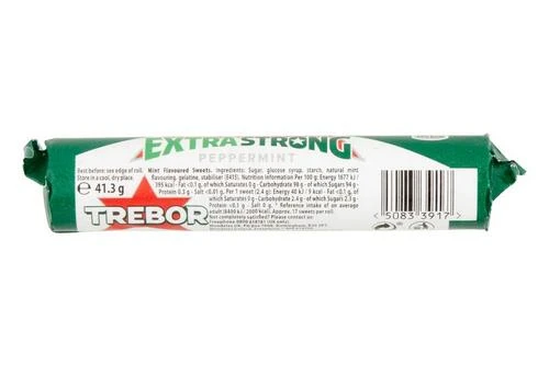 Trebor Extra Strong Peppermint Mints Roll 41.3g Pack Size: 40 X 41.3g 5 Trebor Extra Strong Peppermint Mints Roll 41.3g Pack Size: 40 X 41.3g - Image 3