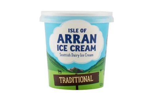 Arran Traditional Ice Cream Mini Tubs Pack Size: 25 X 120ml 3 Arran Traditional Ice Cream Mini Tubs Pack Size: 25 X 120ml