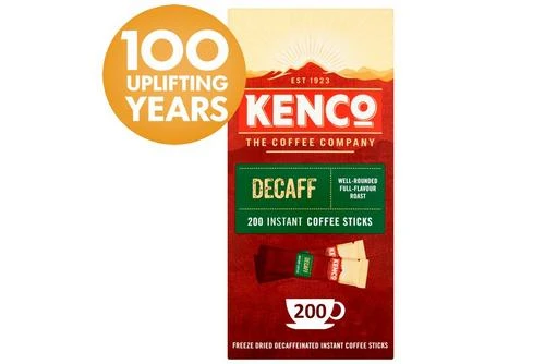 Kenco Decaf Instant Coffee 200x1.8g, Stickpacks Pack Size: 200 X 1.8g 3 Kenco Decaf Instant Coffee 200x1.8g, Stickpacks Pack Size: 200 X 1.8g