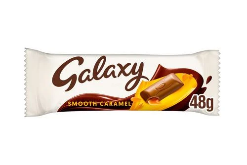 Galaxy Caramel Chocolate Bar 48g Pack Size: 24 X 48g 3 Galaxy Caramel Chocolate Bar 48g Pack Size: 24 X 48g