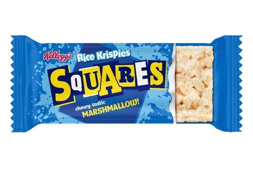 Kellogg's Squares Chewy-Tastic Marshmallow Cereal Bars Pack Size: 30 X 28g 3 Kellogg's Squares Chewy-Tastic Marshmallow Cereal Bars Pack Size: 30 X 28g