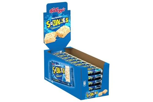 Kellogg's Squares Chewy-Tastic Marshmallow Cereal Bars Pack Size: 30 X 28g 4 Kellogg's Squares Chewy-Tastic Marshmallow Cereal Bars Pack Size: 30 X 28g - Image 2