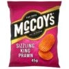 McCoy's Sizzling King Prawn Grab Bag Crisps 45g Pack Size: 36 X 45g