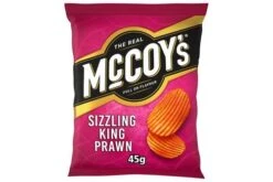 McCoy's Sizzling King Prawn Grab Bag Crisps 45g Pack Size: 36 X 45g