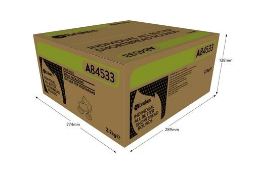 Brakes Outer Individual All Butter Shortbread Rounds Pack Size: 200 X 11g 5 Brakes Outer Individual All Butter Shortbread Rounds Pack Size: 200 X 11g - Image 3
