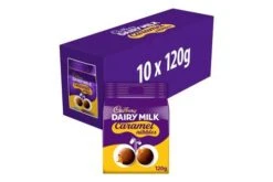 Cadbury Dairy Milk Caramel Nibbles Chocolate Bag 120g Pack Size: 10 X 120g