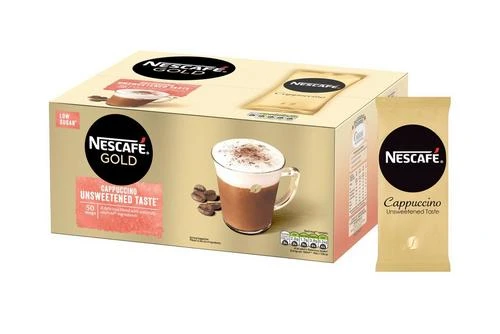 Nescafé GOLD Cappuccino Unsweetened Taste Coffee 14.2g Pack Size: 50 X 14.2g 4 Nescafé GOLD Cappuccino Unsweetened Taste Coffee 14.2g Pack Size: 50 X 14.2g - Image 2