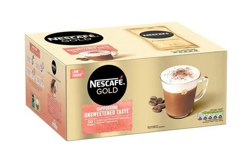 Nescafé GOLD Cappuccino Unsweetened Taste Coffee 14.2g Pack Size: 50 X 14.2g 5 Nescafé GOLD Cappuccino Unsweetened Taste Coffee 14.2g Pack Size: 50 X 14.2g - Image 3