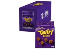 Cadbury Twirl Bites Chocolate Bag 109g Pack Size: 10 X 109g