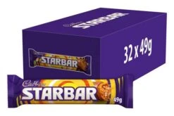 Cadbury Starbar Chocolate Bar 49g Pack Size: 32 X 49g