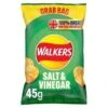 Walkers Salt & Vinegar Crisps 45g Pack Size: 32 X 45g