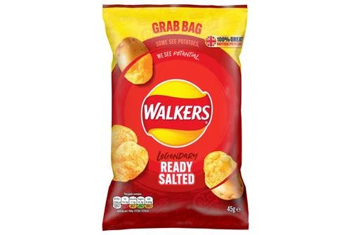 Walkers Ready Salted Crisps 45g Pack Size: 32 X 45g 4 Walkers Ready Salted Crisps 45g Pack Size: 32 X 45g - Image 2
