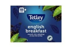 Tetley English Breakfast String & Tag Teabags Pack Size: 1 X 100