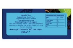 Tetley English Breakfast String & Tag Teabags Pack Size: 1 X 100 -Snack Store 8798 3